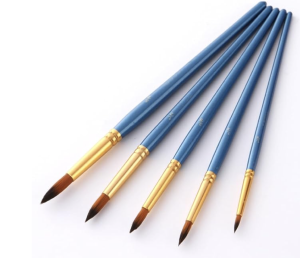 Pcs Paint Brushes Set Nylon Hair Painting Brush Short Rod for Oil Acrylic Brush Watercolor Brushes Art Supplies