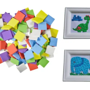 Mosaic Geometric Foam Adhesive Shapes - Crafts for Kids and Fun Home Activities